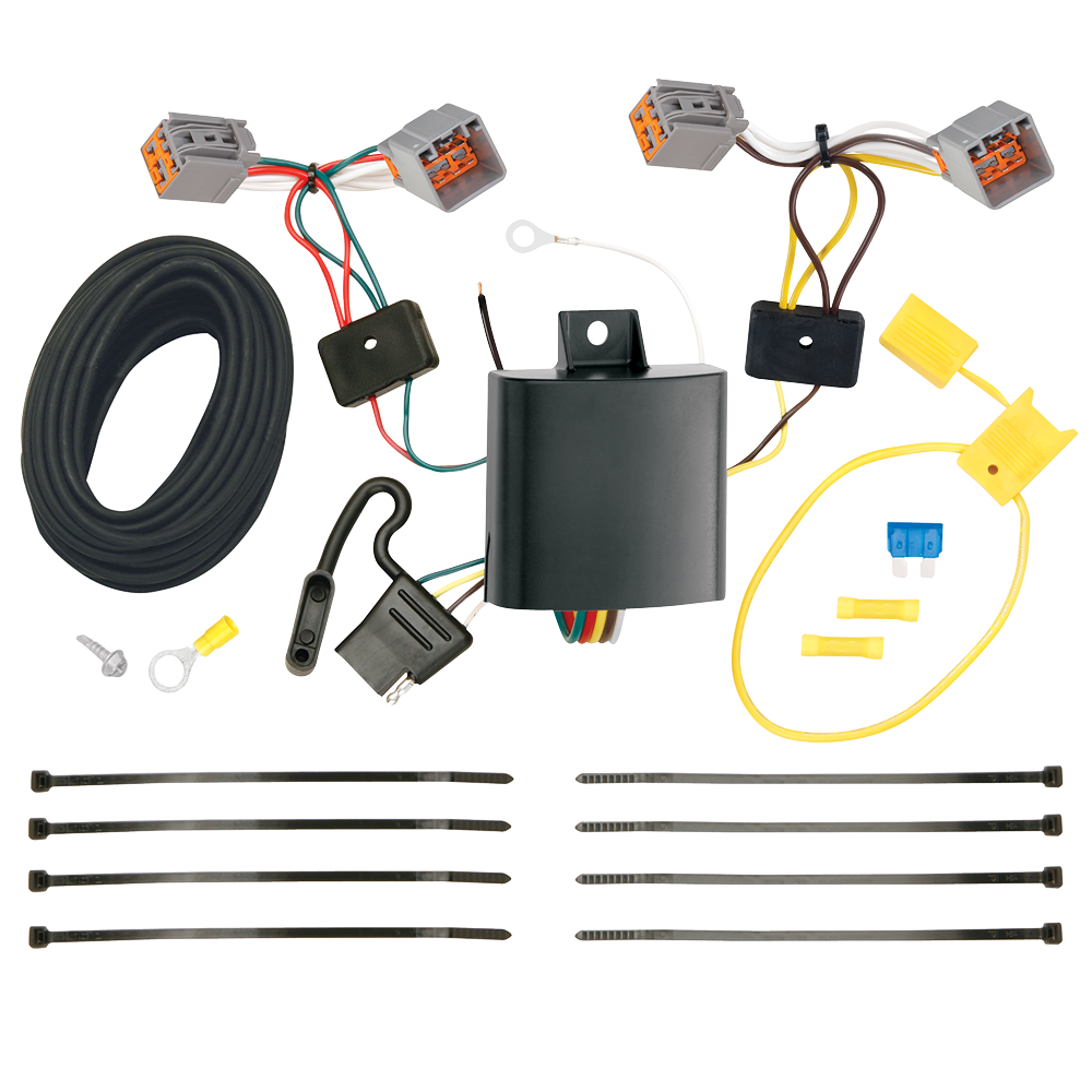 For 2014-2023 Ford Transit Connect 7-Way RV Wiring + Pro Series Pilot Brake Control + Generic BC Wiring Adapter By Tekonsha