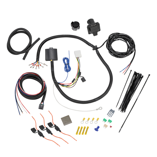 For 2014-2019 Toyota Highlander 7-Way RV Wiring kit by: Tekonsha For 2014-2019 Toyota Highlander 7-Way RV Wiring + Tekonsha Primus IQ Brake Control By Tekonsha