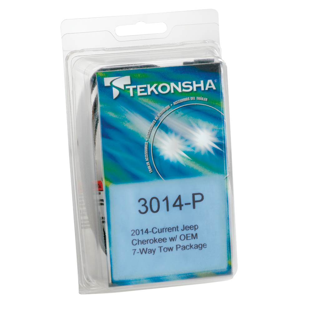 For 2014-2018 Jeep Cherokee 7-Way RV Wiring kit by: Tekonsha For 2014-2018 Jeep Cherokee 7-Way RV Wiring + Tekonsha Brakeman IV Brake Control + Plug & Play BC Adapter By Tekonsha