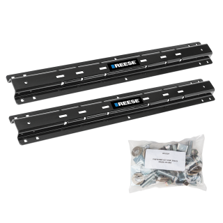 For 2011-2013 RAM 2500 Custom Outboard Above Bed Rail Kit + 20K Fifth Wheel + Square Slider (For 6-1/2' or Shorter Bed, w/o Factory Puck System Models) By Reese For 2011-2013 RAM 2500 Custom Outboard Above Bed Rail Kit + 20K Fifth Wheel + Square Slider (For 6-1/2' or Shorter Bed, w/o Factory Puck System Models) By Reese