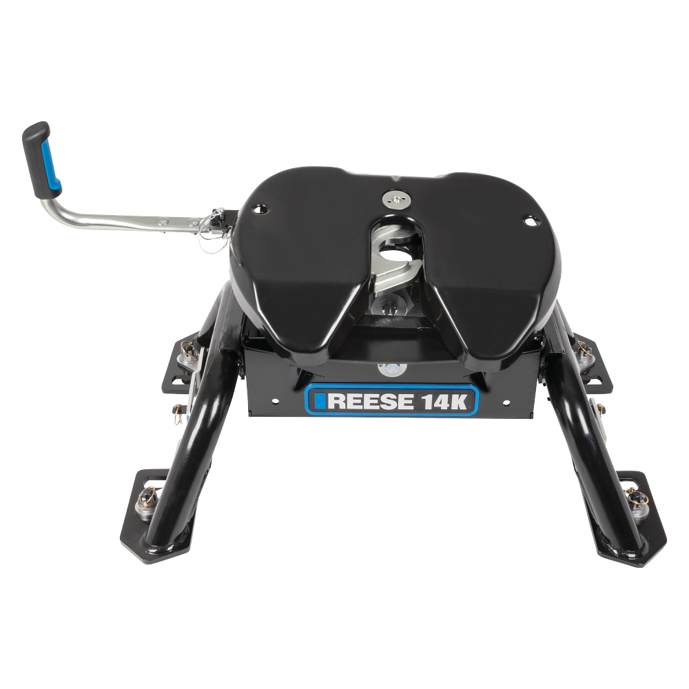 For 2015-2023 Ford F-150 Custom Reese Max Duty Underbed Rail Kit Power Puck System + 14K Fifth Wheel + King Pin Lock (For All Styles, w/o Factory Puck System Models) By Reese For 2015-2023 Ford F-150 Custom Reese Max Duty Underbed Rail Kit Power Puck System + 14K Fifth Wheel + King Pin Lock (For All Styles, w/o Factory Puck System Models) By Reese