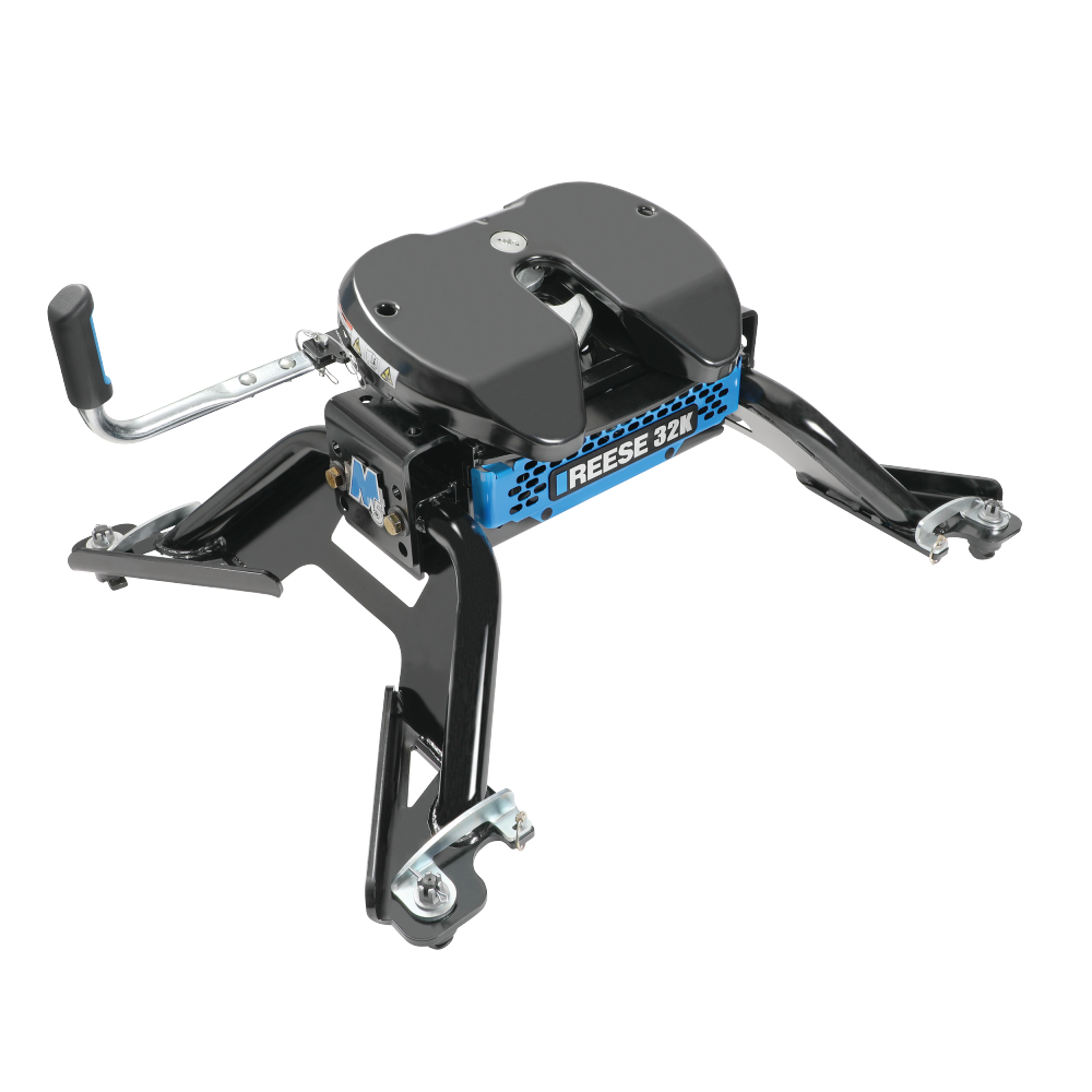 For 2015-2024 RAM 3500 M5 Fifth Wheel Hitch + In-Bed Wiring 32K Talon Jaw Complete System For Models w/ Factory Puck System (For w/Factory or Reese Elite Puck System Models) By Reese For 2015-2024 RAM 3500 M5 Fifth Wheel Hitch + In-Bed Wiring 32K Talon Jaw Complete System For Models w/ Factory Puck System (For w/Factory or Reese Elite Puck System Models) By Reese