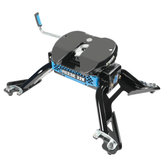 For 2015-2024 RAM 2500 M5 Fifth Wheel Hitch + In-Bed Wiring 32K Talon Jaw Complete System For Models w/ Factory Puck System (For w/Factory or Reese Elite Puck System Models) By Reese For 2015-2024 RAM 2500 M5 Fifth Wheel Hitch + In-Bed Wiring 32K Talon Jaw Complete System For Models w/ Factory Puck System (For w/Factory or Reese Elite Puck System Models) By Reese