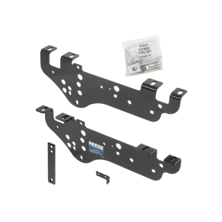 For 1999-2010 Ford F-250 Super Duty Custom Outboard Above Bed Rail Kit + 16K Fifth Wheel + Round Tube Slider (For 6-1/2' or Shorter Bed, Except Cab & Chassis, w/o Factory Puck System Models) By Reese For 1999-2010 Ford F-250 Super Duty Custom Outboard Above Bed Rail Kit + 16K Fifth Wheel + Round Tube Slider (For 6-1/2' or Shorter Bed, Except Cab & Chassis, w/o Factory Puck System Models) By Reese