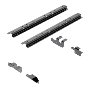 For 2014-2024 RAM 2500 Custom Outboard Above Bed Rail Kit + 25K Reese Gooseneck Hitch (For 5'8 or Shorter Bed (Sidewinder Required), w/o Factory Puck System Models) By Reese For 2014-2024 RAM 2500 Custom Outboard Above Bed Rail Kit + 25K Reese Gooseneck Hitch (For 5'8 or Shorter Bed (Sidewinder Required), w/o Factory Puck System Models) By Reese