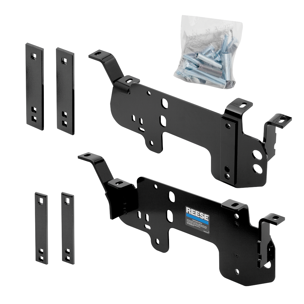 For 2011-2013 RAM 2500 Custom Outboard Above Bed Rail Kit + 20K Fifth Wheel + Square Slider (For 6-1/2' or Shorter Bed, w/o Factory Puck System Models) By Reese For 2011-2013 RAM 2500 Custom Outboard Above Bed Rail Kit + 20K Fifth Wheel + Square Slider (For 6-1/2' or Shorter Bed, w/o Factory Puck System Models) By Reese