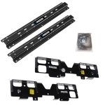 For 2020-2024 GMC Sierra 1500 Custom Outboard Above Bed Rail Kit + 16K Fifth Wheel + Round Tube Slider (For 6-1/2' or Shorter Bed, w/o Factory Puck System Models) By Reese For 2020-2024 GMC Sierra 1500 Custom Outboard Above Bed Rail Kit + 16K Fifth Wheel + Round Tube Slider (For 6-1/2' or Shorter Bed, w/o Factory Puck System Models) By Reese