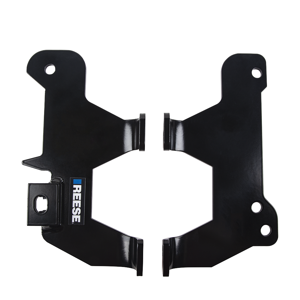 For 2019-2024 RAM 1500 Gooseneck Fifth Wheel Underbed Custom Fit Brackets For Outboard Rails (For 5'8 or Shorter Bed (Sidewinder Required), (New Body Style), Except w/Split Tail Gate, w/o Factory Puck System Models) By Reese