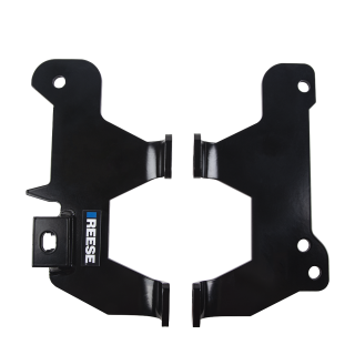 For 2019-2024 RAM 1500 Gooseneck Fifth Wheel Underbed Custom Fit Brackets For Outboard Rails (For 5'8 or Shorter Bed (Sidewinder Required), (New Body Style), Except w/Split Tail Gate, w/o Factory Puck System Models) By Reese