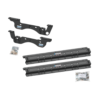 For 2023-2024 Ford F-450 Super Duty Custom Outboard Above Bed Rail Kit + 16K Fifth Wheel + Square Slider + In-Bed Wiring + King Pin Lock (For 6-1/2' or Shorter Bed, Except Cab & Chassis, w/o Factory Puck System Models) By Reese For 2023-2024 Ford F-450 Super Duty Custom Outboard Above Bed Rail Kit + 16K Fifth Wheel + Square Slider + In-Bed Wiring + King Pin Lock (For 6-1/2' or Shorter Bed, Except Cab & Chassis, w/o Factory Puck System Models) By Reese