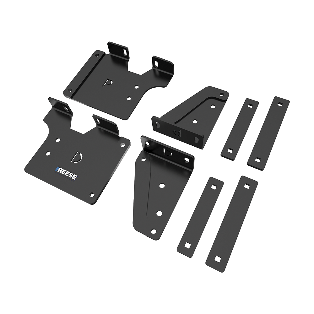 For 2020-2024 Chevrolet Silverado 2500 HD Gooseneck Fifth Wheel Underbed Custom Fit Brackets For Outboard Rails (For 6-1/2' and 8 foot Bed, w/o Factory Puck System Models) By Reese For 2020-2024 Chevrolet Silverado 2500 HD Gooseneck Fifth Wheel Underbed Custom Fit Brackets For Outboard Rails (For 6-1/2' and 8 foot Bed, w/o Factory Puck System Models) By Reese