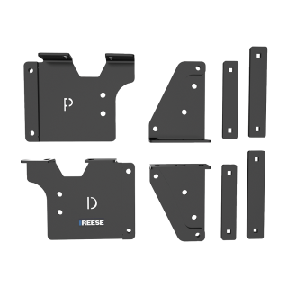 For 2020-2024 Chevrolet Silverado 2500 HD Gooseneck Fifth Wheel Underbed Custom Fit Brackets For Outboard Rails (For 6-1/2' and 8 foot Bed, w/o Factory Puck System Models) By Reese For 2020-2024 Chevrolet Silverado 2500 HD Gooseneck Fifth Wheel Underbed Custom Fit Brackets For Outboard Rails (For 6-1/2' and 8 foot Bed, w/o Factory Puck System Models) By Reese