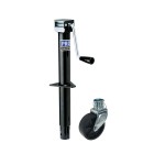 Pro Series Round 2,000 lbs. A-Frame Trailer Jack Sidewind 14" Lift w/ External Gearbox & 6" Caster Wheel Pro Series Round 2,000 lbs. A-Frame Trailer Jack Sidewind 14" Lift w/ External Gearbox & 6" Caster Wheel