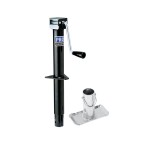 Pro Series Round 2,000 lbs. A-Frame Trailer Jack Sidewind 14" Lift w/ External Gearbox & 6" Extended Footplate Pro Series Round 2,000 lbs. A-Frame Trailer Jack Sidewind 14" Lift w/ External Gearbox & 6" Extended Footplate