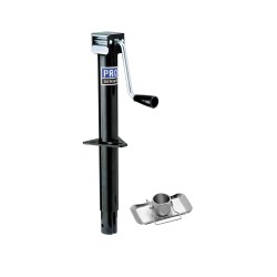 Pro Series Round 2,000 lbs. A-Frame Trailer Jack Sidewind 14" Lift w/ External Gearbox & Removable Zinc 2" Footplate Pro Series Round 2,000 lbs. A-Frame Trailer Jack Sidewind 14" Lift w/ External Gearbox & Removable Zinc 2" Footplate