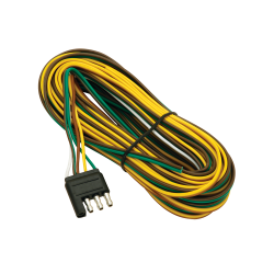 Wesbar 4-Way Flat Trailer End Wiring Connector with 20 ft Wire 002220