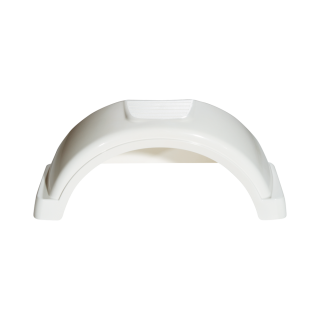 High Density Polyethylene HDPE Fenders for Trailers Impact resistant HDPE fenders with fender skirt for single-axle trailers, 13 inch wheels