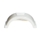 Impact resistant HDPE fenders with fender skirt for single-axle trailers, 13 inch wheels