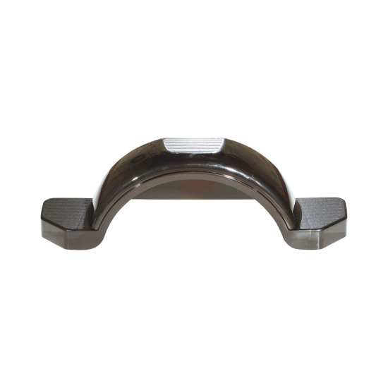 Fulton High Density Plastic Trailer Fender with Step for 14 In. Tire Fulton plastic trailer fender with step, suitable for single-axle trailers with 14-inch wheel size