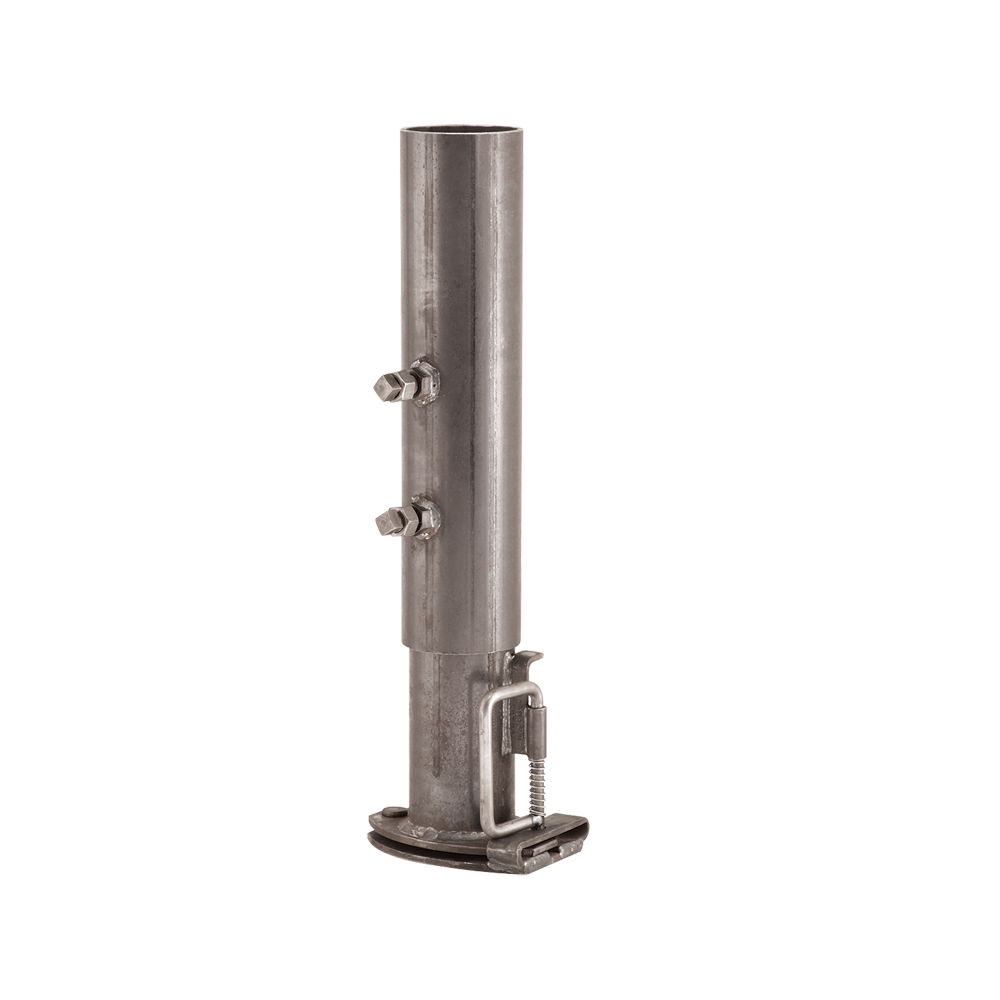 Heavy-Duty Adjustable Coupler with Raw Finish and 2-5/16" Ball Heavy-duty coupler with 8 inch adjustment and raw finish
