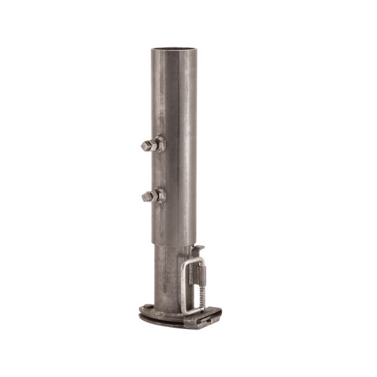 Heavy-Duty Adjustable Coupler with Raw Finish and 2-5/16" Ball Heavy-duty coupler with 8 inch adjustment and raw finish