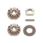 Fulton Marine Jack Bevel Gear Replacement Kit Components Replacement kit with gears, roll pins, washers, handle bushing for Fulton marine jacks