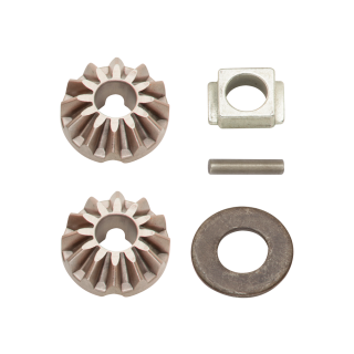 Fulton Marine Jack Bevel Gear Replacement Kit Components Replacement kit with gears, roll pins, washers, handle bushing for Fulton marine jacks