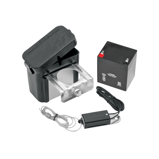 Complete Trailer Breakaway System with Charger for Electric Brakes Trailer breakaway system with charger and sealed battery in a durable polymer case