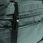 REESE Olympia Expandable Hitch-Mounted Cargo Bag in Black Black REESE Olympia expandable hitch-mounted cargo bag on a carrier