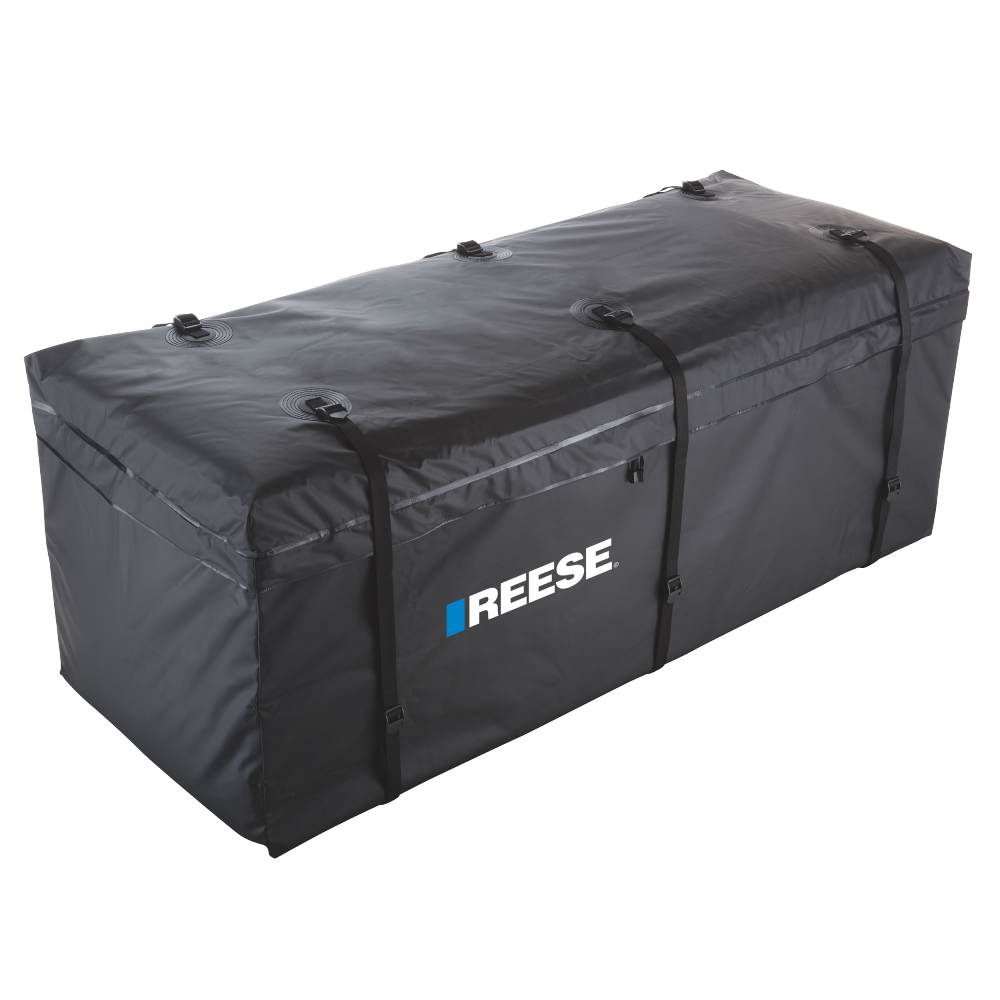 REESE Zion Hitch-mounted 20-cu ft Waterproof Cargo Bag REESE Zion black waterproof hitch-mounted cargo bag on 60x24 carrier