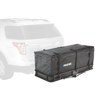 REESE Zion Hitch-mounted 20-cu ft Waterproof Cargo Bag REESE Zion black waterproof hitch-mounted cargo bag on 60x24 carrier