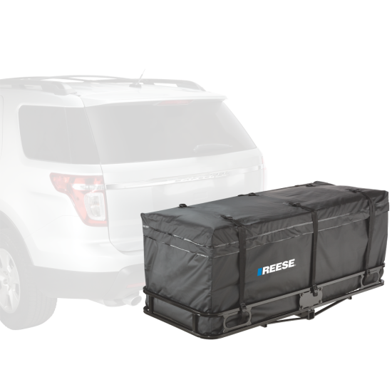 REESE Zion Hitch-mounted 20-cu ft Waterproof Cargo Bag REESE Zion black waterproof hitch-mounted cargo bag on 60x24 carrier