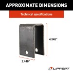 Lippert Axle Hanger for RV Trailer Suspension Replacement Lippert Axle Hanger perfect for RV trailer suspension systems