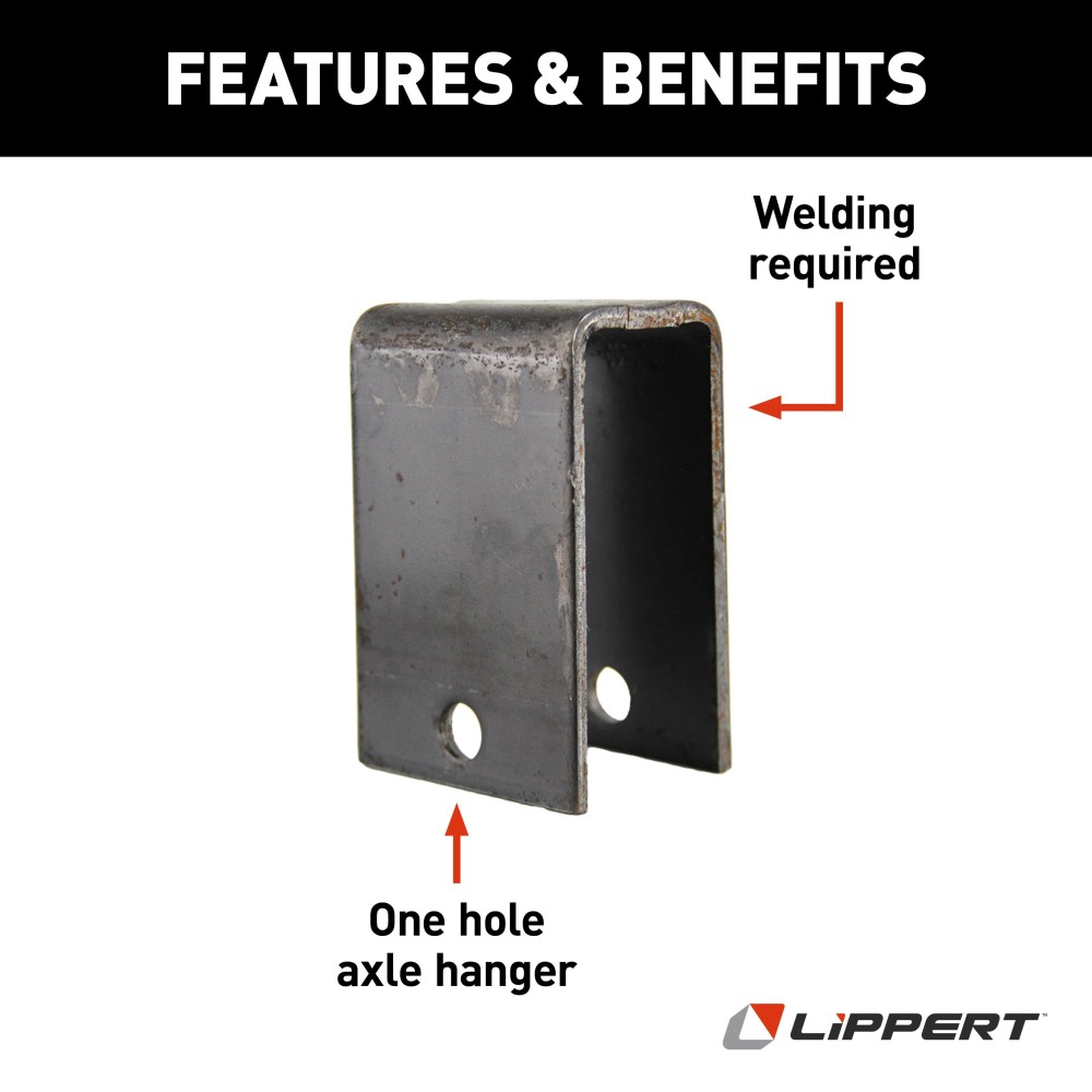 Lippert Axle Hanger for RV Trailer Suspension Replacement Lippert Axle Hanger perfect for RV trailer suspension systems