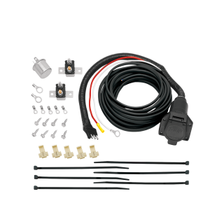 Complete Brake Mate Kit with 7-Way Connector and Accessories Brake Mate Kit featuring 7-way connector, flasher, and installation parts