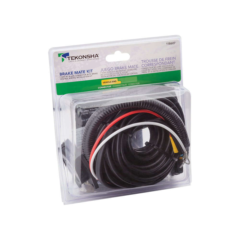 Complete Brake Mate Kit with 7-Way Connector and Accessories Brake Mate Kit featuring 7-way connector, flasher, and installation parts