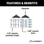 Lippert Replacement Trailer Axle AP Kit Components Lippert replacement trailer axle AP kit with exact-match components for suspension repair.