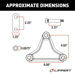 Lippert Replacement Trailer Axle AP Kits for Suspension Repair Lippert replacement trailer axle AP kit components for suspension repair highlighting precision engineering and quality.
