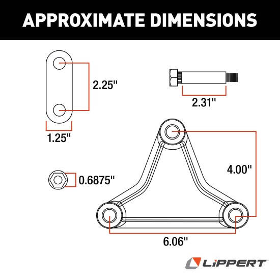 Lippert Replacement Trailer Axle AP Kits for Suspension Repair Lippert replacement trailer axle AP kit components for suspension repair highlighting precision engineering and quality.