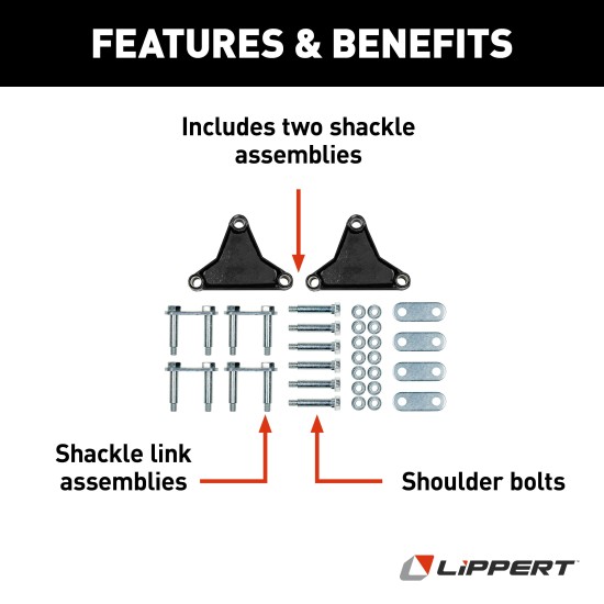 Lippert Replacement Trailer Axle AP Kits for Suspension Repair Lippert replacement trailer axle AP kit components for suspension repair highlighting precision engineering and quality.