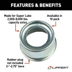 Lippert EZ Lube Grease Cap - 1.988 Inch O.D. for Axles Lippert EZ Lube Grease Cap compatible with 2,000-3,500 lb axles, 1.988" O.D.