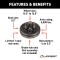 Lippert Iron Brake Hub for 6000-lb Axles with 6 on 5.5 Bolt Pattern Lippert brake hub for 6000-lb axles, made of durable iron with 6 on 5.5 bolt pattern