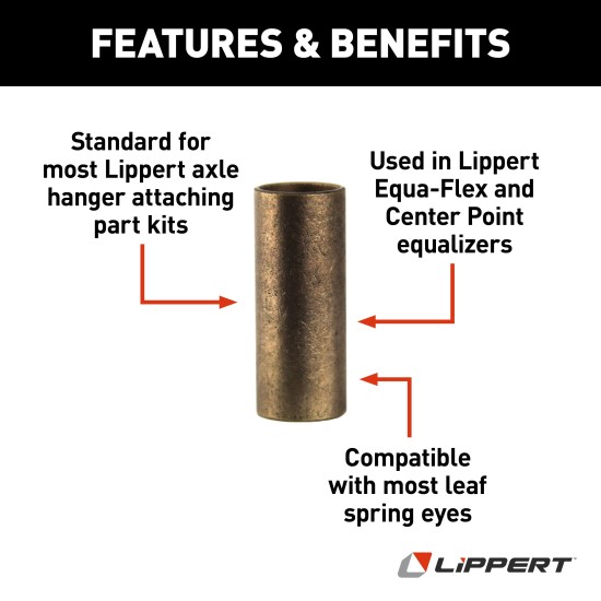 Lippert Replacement Parts for Axle Hanger Attaching Kits Lippert standard axle hanger attaching part kits compatible with Equa-Flex