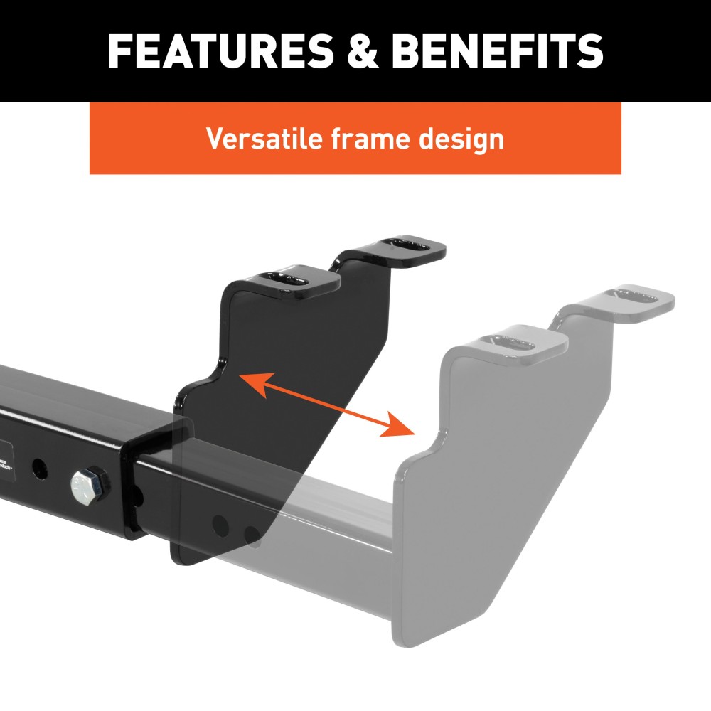 CURT Multi-Fit Trailer Hitch with Adjustable Frame and 3500 lbs Capacity CURT Multi-Fit Trailer Hitch, versatile design, 3500 lbs weight capacity, adjustable frame, fits multiple vehicles