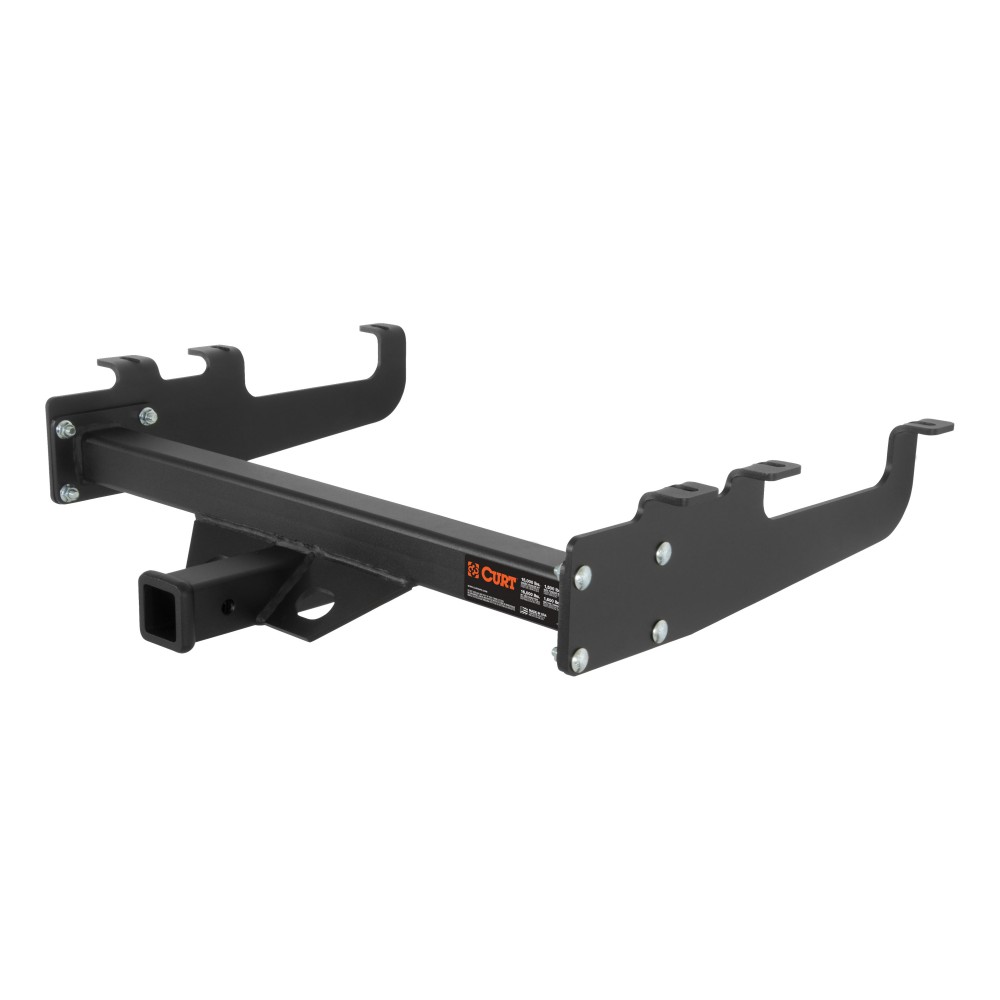 CURT Multi-Fit Trailer Hitch with 15,000 lbs Capacity CURT multi-fit trailer hitch on a truck, rated for 15,000 lbs with 2 inch receiver