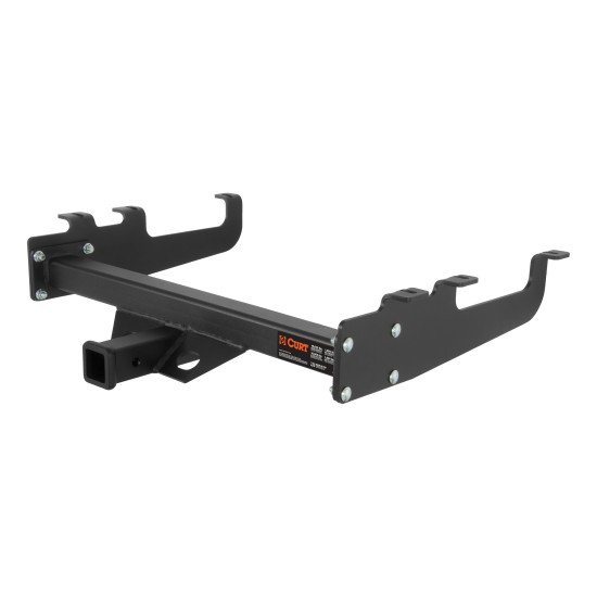 CURT Multi-Fit Trailer Hitch with 15,000 lbs Capacity CURT multi-fit trailer hitch on a truck, rated for 15,000 lbs with 2 inch receiver