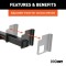 CURT Weld On High-Capacity Trailer Hitch Receiver for Trucks CURT weld on trailer hitch receiver with 2-inch receiver and adjustable frame, ideal for full-size trucks and SUVs.