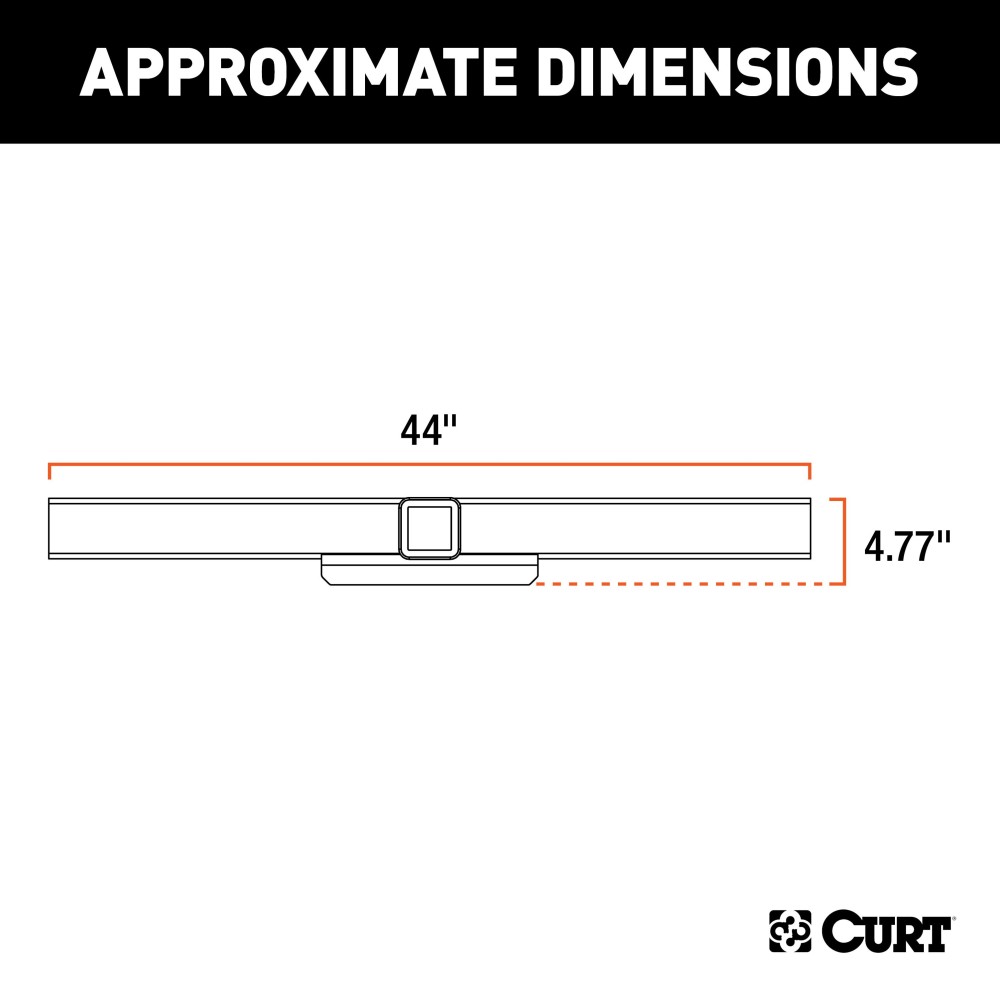 CURT Weld On Trailer Hitch Receiver for Trucks and SUVs CURT weld on trailer hitch receiver, 2-inch, 16000 LB GTW for trucks and SUVs
