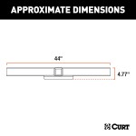 CURT Weld On Trailer Hitch Receiver for Trucks and SUVs CURT weld on trailer hitch receiver, 2-inch, 16000 LB GTW for trucks and SUVs
