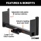 CURT Weld-On Trailer Hitch Receiver with Adjustable Fit CURT weld-on trailer hitch receiver made from high-strength steel